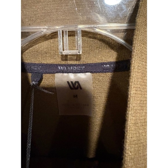 New VRST Mens Quarter Zip Pullover Textured Brown Mock Neck Long Sleeve Top $78 - Picture 8 of 12